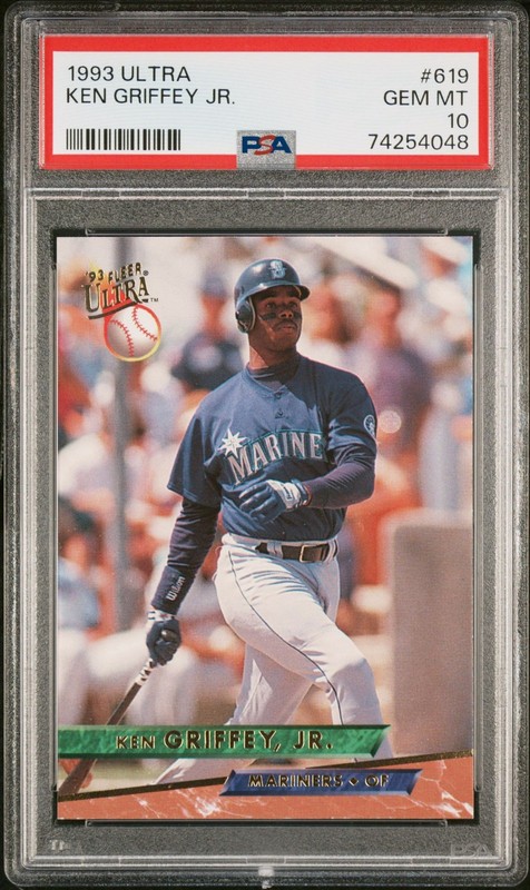 1993 Ultra KEN GRIFFEY JR. #619 PSA 10 GEM MINT ⭐ view 1