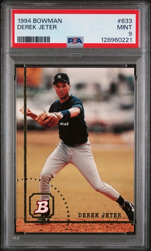 1994 Bowman Derek Jeter #633 Graded PSA 9 Mint
