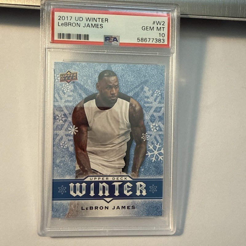 2017 UD Upper Deck Winter Lebron James #w2 LA Lakers PSA 10 Gem Mint