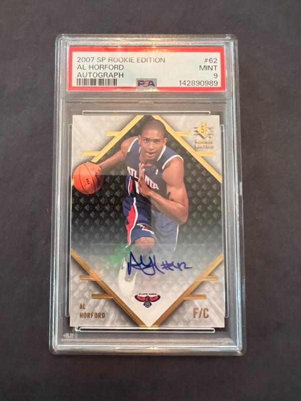 2007-08 SP Rookie Edition Al Horford Rookie Auto PSA 9 - Hawks Celtics Champ