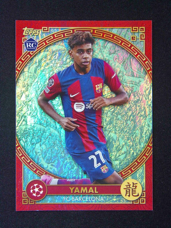 2023-24 Topps Jade UEFA Lamine Yamal RC Rookie Chinese New Year #04 ❤