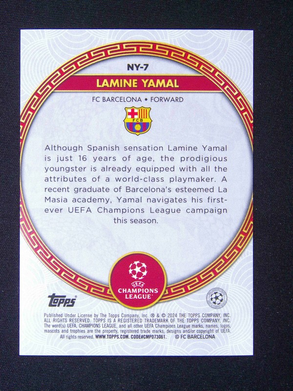 2023-24 Topps Jade UEFA Lamine Yamal RC Rookie Chinese New Year #04 ❤ view 2