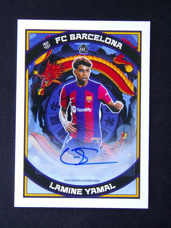 2023-24 Topps Year Of The Dragon China Lamine Yamal RC Rookie Auto