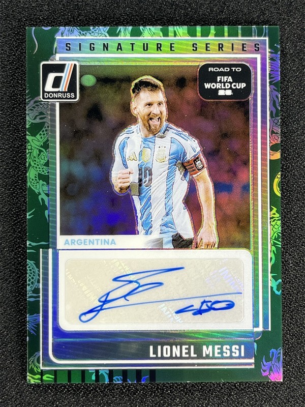 2025-26 Donruss World Cup Lionel Messi Dragon Scale Signature Series Auto /199