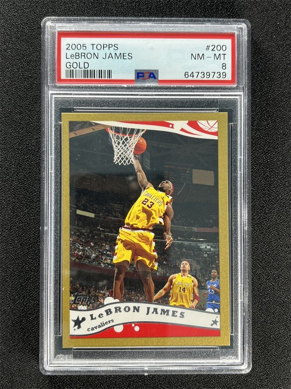 2005 Topps Basketball LeBron James #200 Gold Cavaliers /99 PSA 8 NM-MT