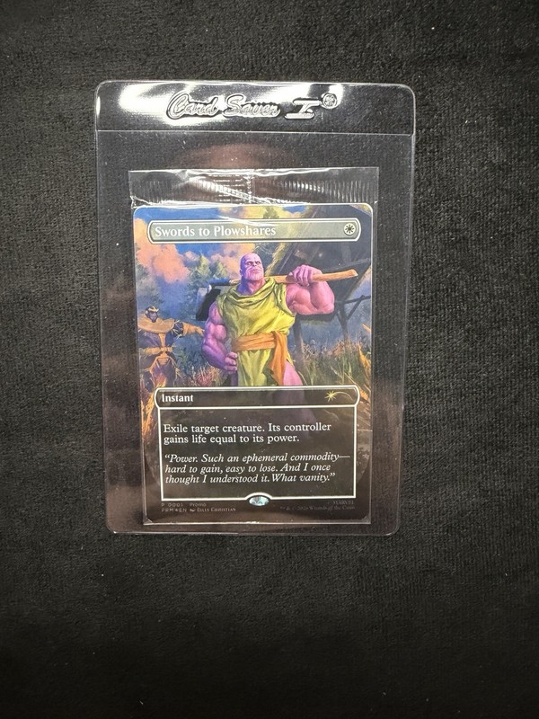 THANOS Magic the Gathering PSA Magazine Promo Swords to Plowshares Marvel MTG