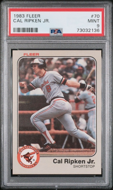 1983 Fleer CAL RIPKEN JR #70 PSA 9 MINT 🤩