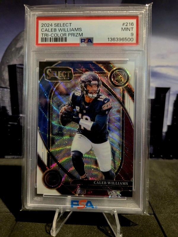 2024 SELECT CALEB WILLIAMS #216 TRI-COLOR PRIZM  /149 PSA 9 RC ROOKIE 