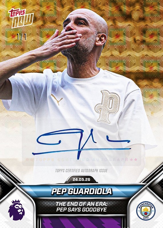 Pep Guardiola THE END OF AN ERA *POSSIBLE 1/1 AUTO*Presale