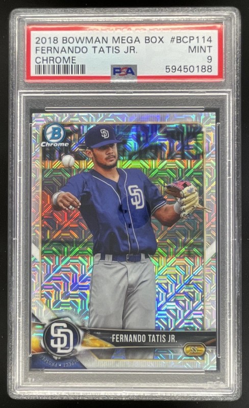 2018 Bowman Chrome Prospects Mojo Refractor #BCP114 Fernando Tatis Jr. PSA 9