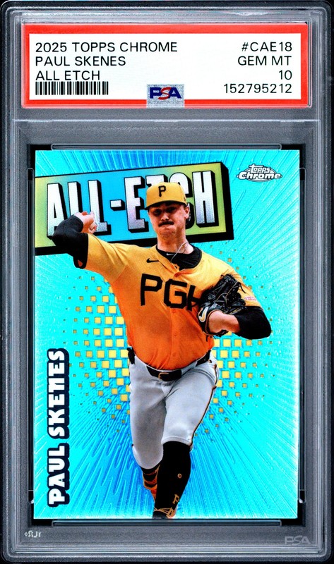 2025 Topps Chrome All Etch Paul Skenes #CAE18 PSA 10
