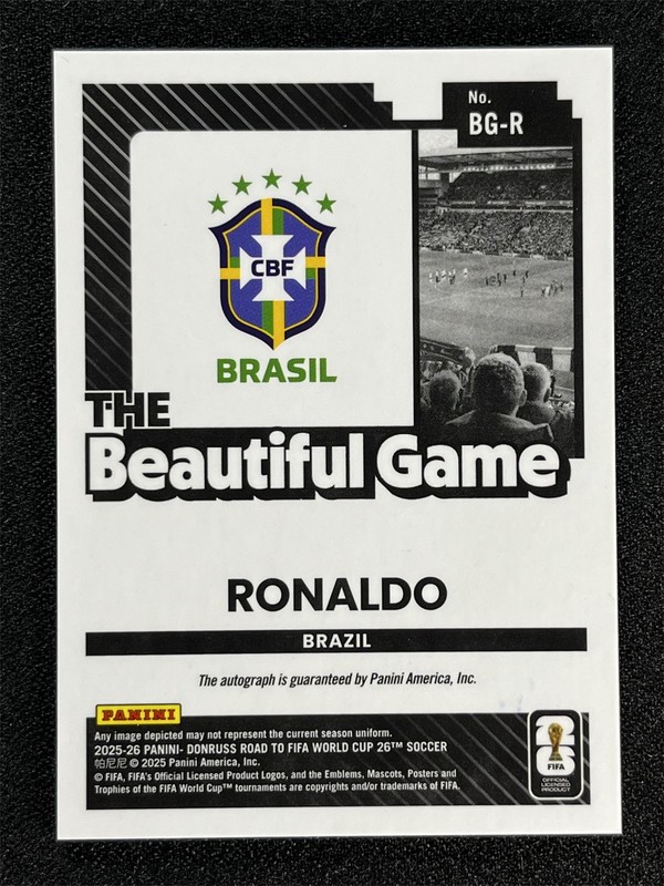2025-26 Panini Donruss FIFA World Cup Ronaldo The Beautiful Game Auto #BG-R view 2