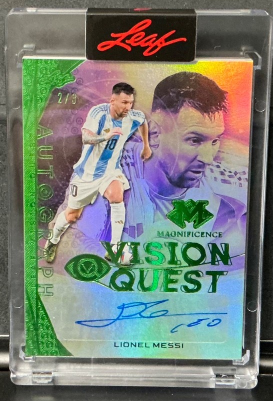 2026 Leaf Magnificence Lionel Messi Auto Autograph Vision Quest #d 2/3