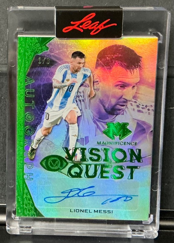 2026 Leaf Magnificence Lionel Messi Auto Autograph Vision Quest #d 1/3