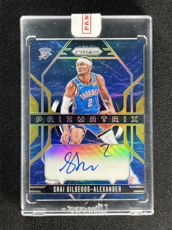 1/10 ≈1/1 ! 2024-25 Panini Prizm Shai Gilgeous-Alexander Gold Prizmatrix Auto