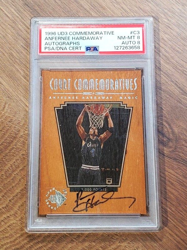 Anfernee Hardaway 1996 UD3 Commemorative Auto #C3 PSA 8 tough pull