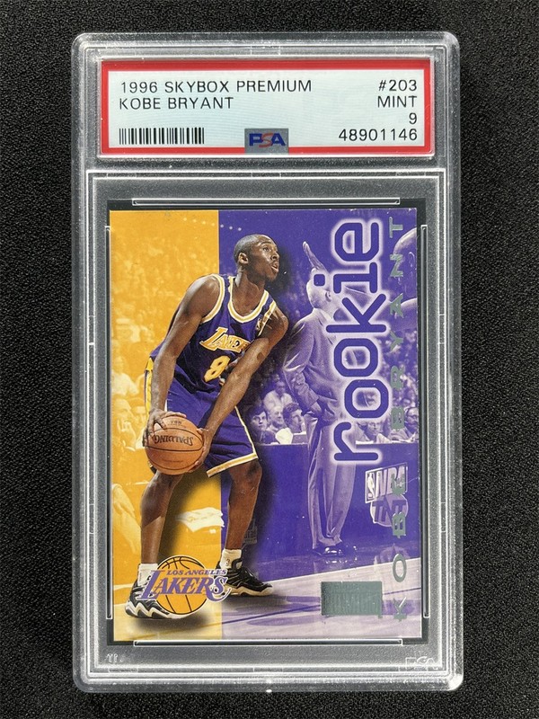 1996-97 Skybox Premium Basketball Kobe Bryant #203 RC Rookie Lakers PSA 9 MINT