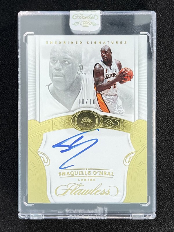 10/10 ≈1/1 ! 2017-18 Flawless Shaquille O'Neal Enshrined Signatures Auto Gold