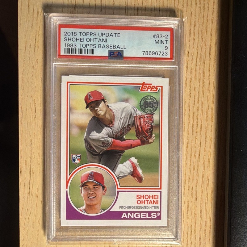 Topps 2018 Update 1983 Design Shohei Ohtani #83-2 RC PSA 9 Angels