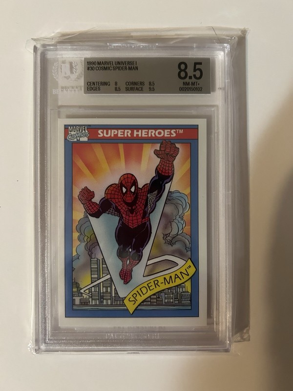 1990 Marvel Impel Cosmic Spider-Man Graded 8.5
