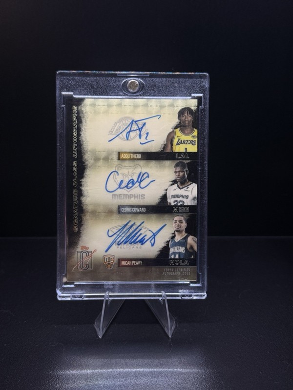 Topps 2026 Signature Class Basketball Superfractor 1/1 TA-ACM Triple Auto🔥