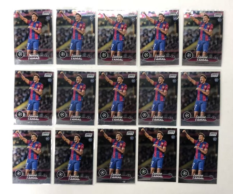 2023-24 Topps Stadium Chrome UEFA Lamine Yamal #27 RC Rookie Lot 15
