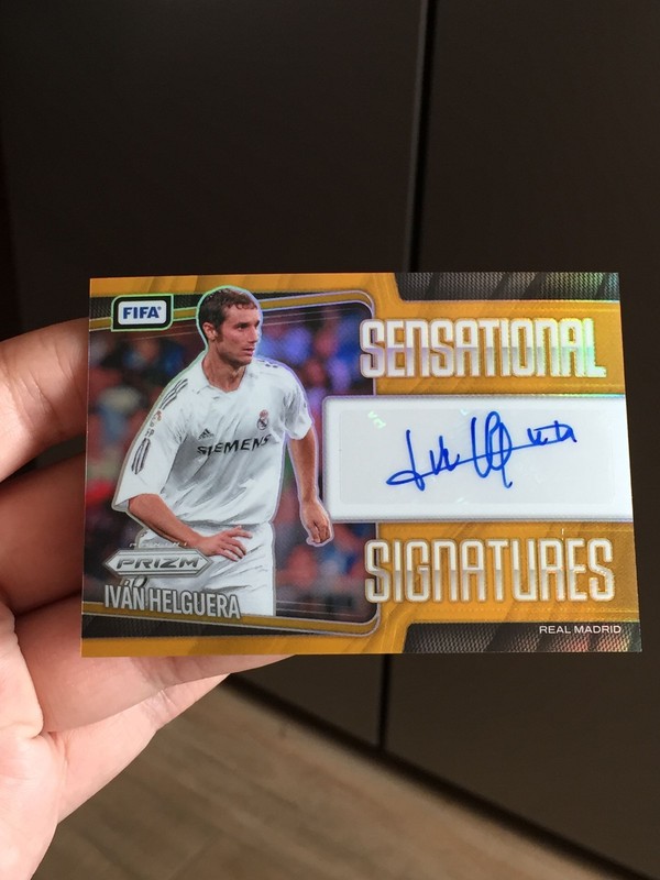 2025-26 Panini Prizm FIFA Ivan Helguera Real Madrid Gold Auto 5/5