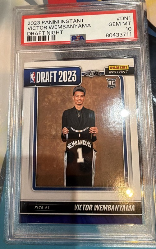 2023-24 Panini Instant - Draft Night Victor Wembanyama #DN-1 /31324 (RC) PSA 10