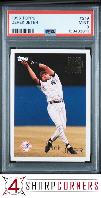 1996 TOPPS #219 DEREK JETER YANKEES FUTURE STAR HOF PSA 9