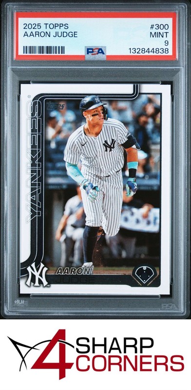 2025 TOPPS #300 AARON JUDGE YANKEES PSA 9
