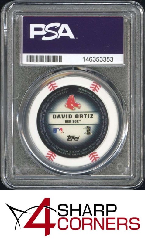 2013 TOPPS MLB CHIPZ DAVID ORTIZ RED SOX HOF POP 1 PSA 9 view 2