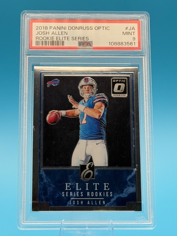 2018 Panini Donruss Optic Josh Allen #RES-JA Rookie Elite Series PSA 9 Bills