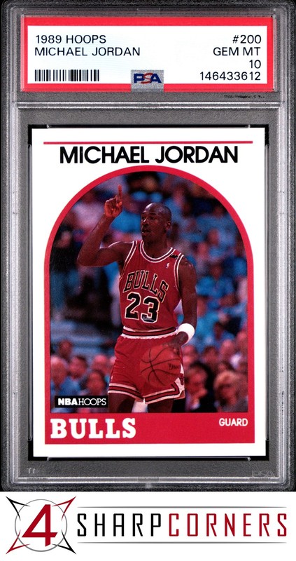 1989 HOOPS #200 MICHAEL JORDAN BULLS HOF PSA 10