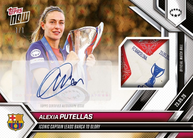 Alexia Putellas UEFA CHAMPIONS LEAGUE WINNER*POSSIBLE 1/1 AUTO RELIC*Presale view 1
