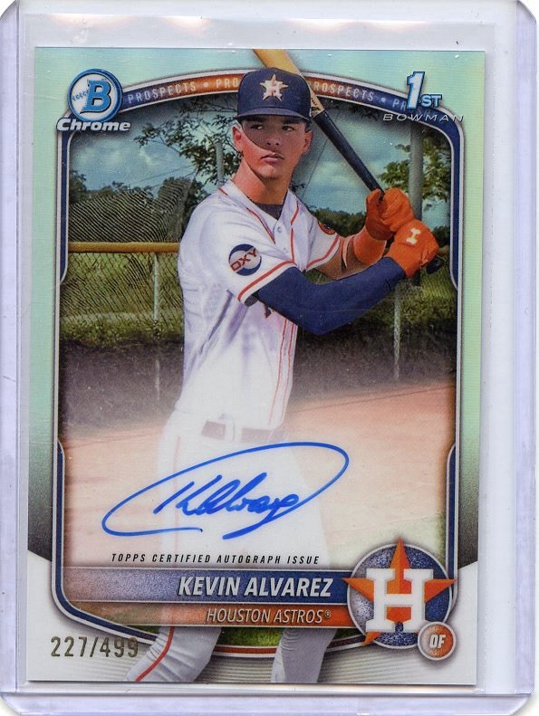 2025 Bowman Chrome - Prospect Kevin Alvarez Refractor Auto /499 #CPA-KA