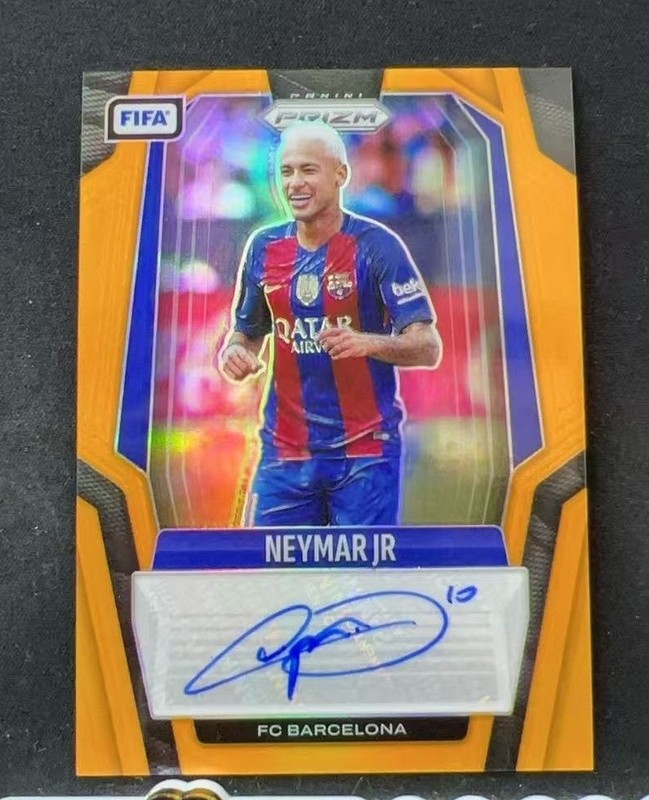 1/25≈1/1 2025-26 Panini Prizm FIFA Neymar Jr. Auto Orange
