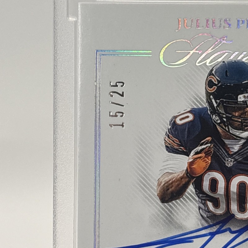 2025 Flawless Julius Peppers Game Worn Jersey Patch On Auto Silver /25 Bears view 2