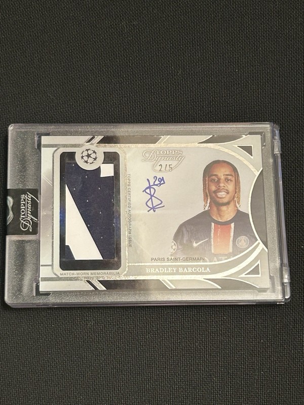 24/25 Topps Dynasty - Bradley Barcola /5 Patch Auto