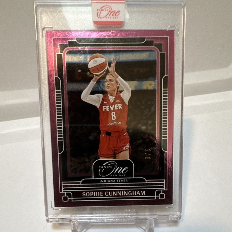 Sophie Cunningham 2025 Panini One and One WNBA Pink 2/6, 2+6=8 NUMBER MATCH🔥🔥