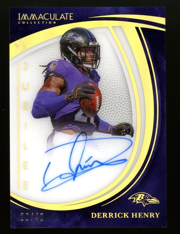 2025 Panini Immaculate Derrick Henry Auto /10 Baltimore Ravens