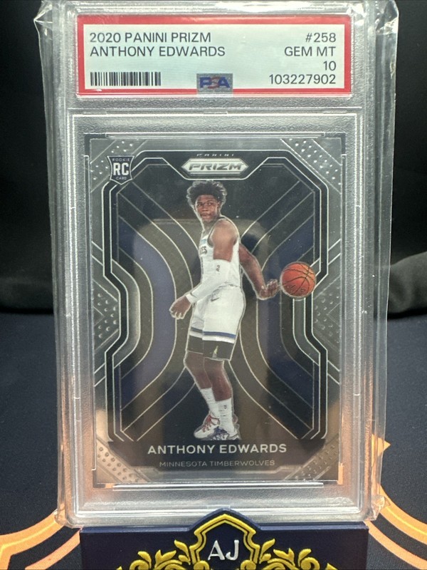 2020 Anthony Edwards Prizm RC PSA 10 #256 Rookie 