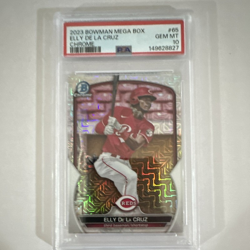  2023 Bowman Chrome Prospects Elly De La Cruz BCP-65 Mojo PSA 10