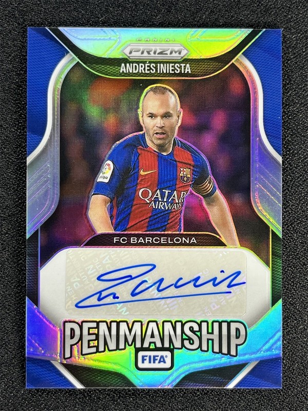 199/199 ≈1/1 ! 2025-26 Panini Prizm FIFA Andres Iniesta Silver Penmanship Auto