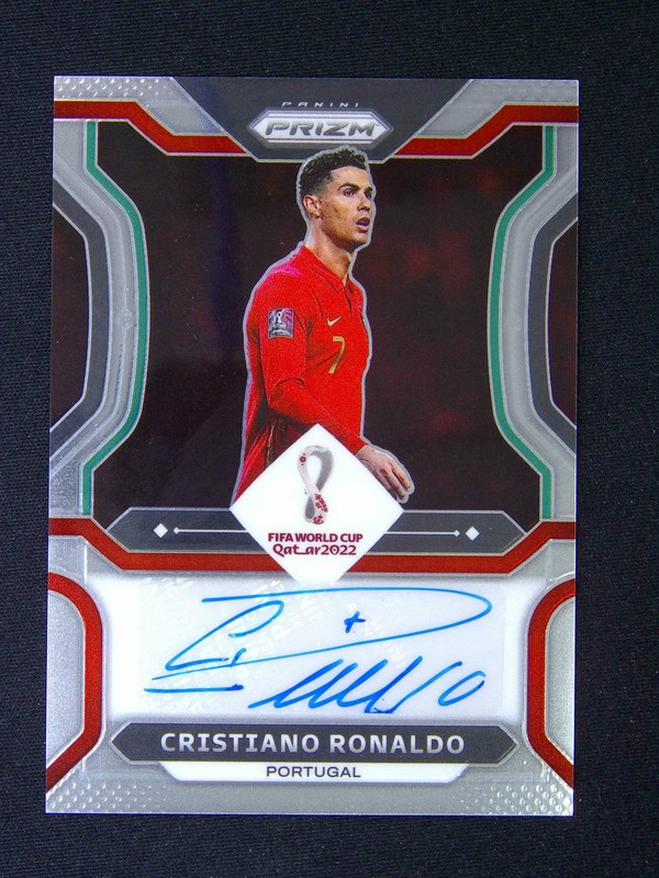 2022 Panini Prizm World Cup Cristiano Ronaldo CR7 Portugal Auto