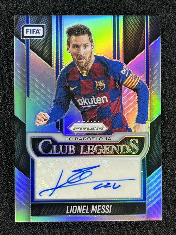 2025-26 Panini Prizm FIFA Lionel Messi Silver Prizm Club Legends Auto /199 &6021