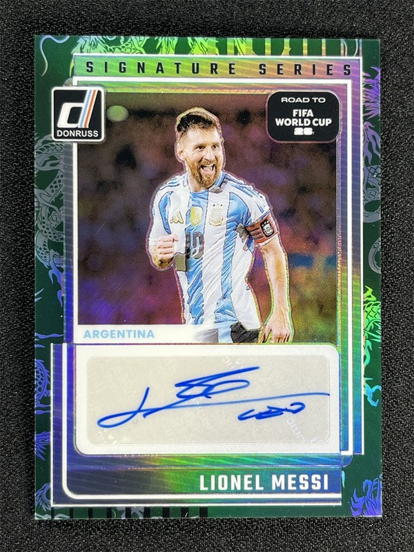 2025-26 Donruss World Cup Lionel Messi Dragon Scale Signature Series Auto /199