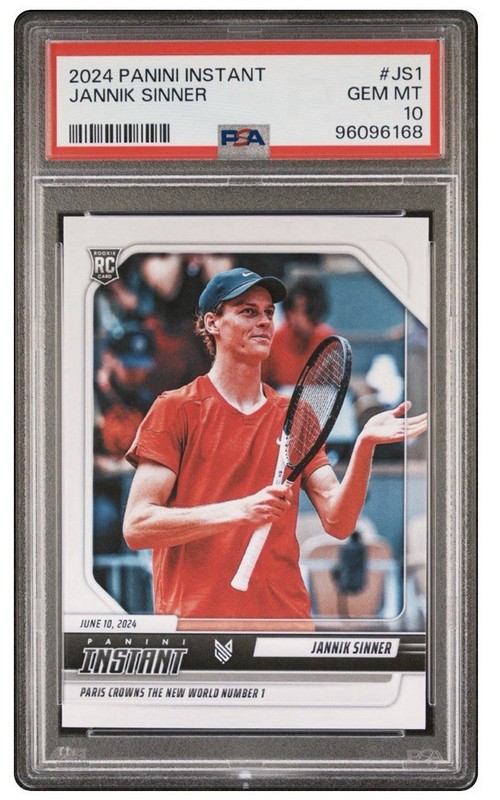 Panini 2024 Instant Jannik Sinner #JS-1 RC PSA 10 Tennis /6784