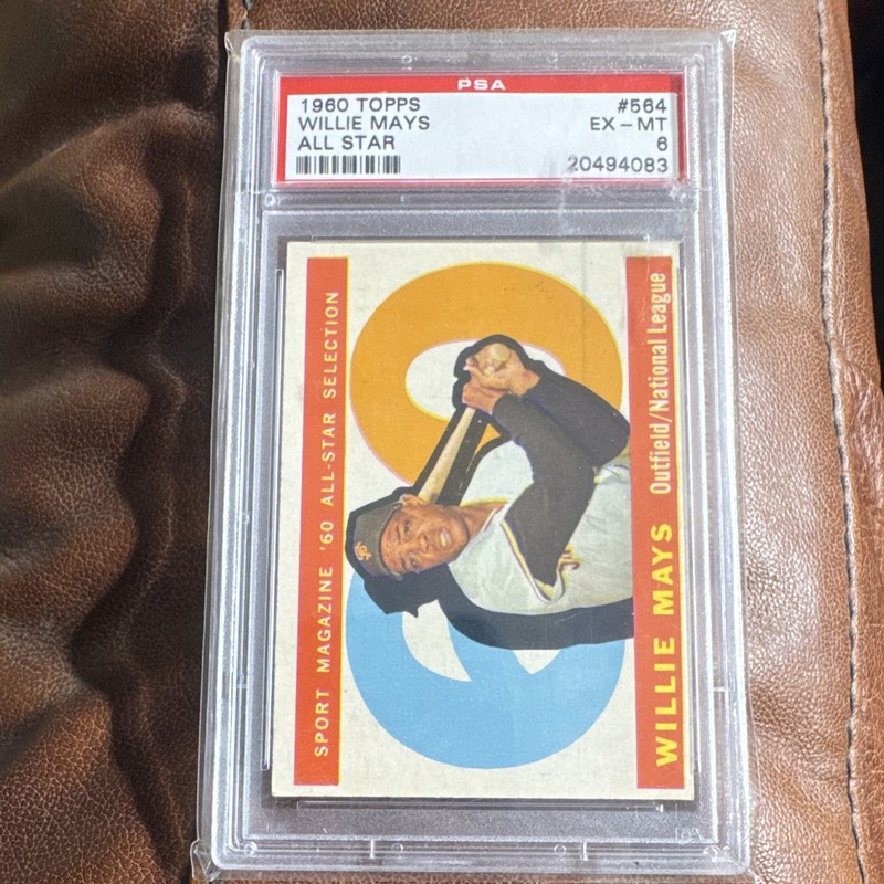 1960 Topps Willie Mays San Francisco Giants #564 All-Star PSA 6 EX-MT