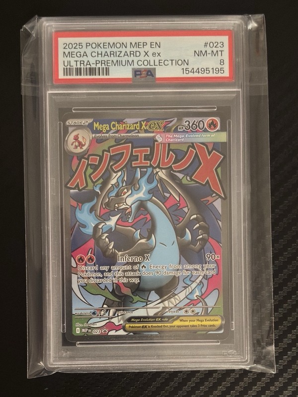 POKEMON TCG Ultra Premium Collection MEGA CHARIZARD X EX Promo 023 PSA 8