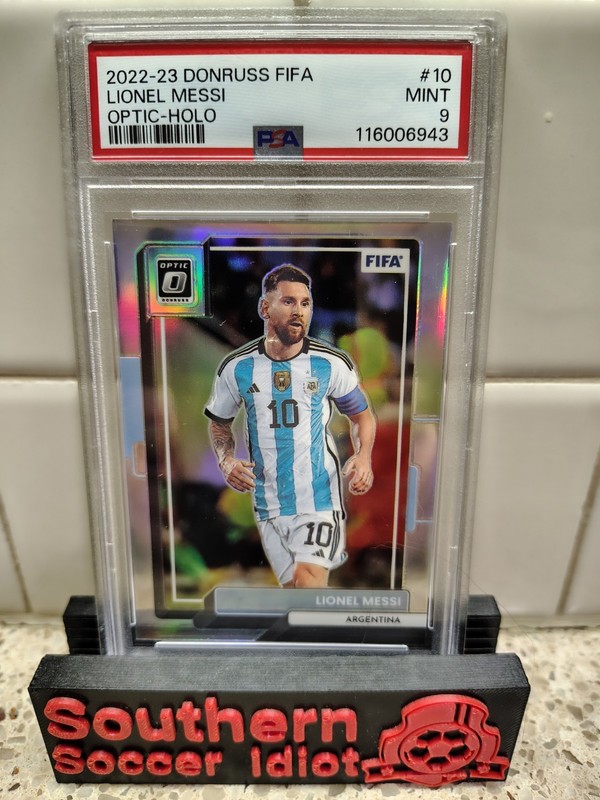 2022-23 Panini Donruss Lionel Messi #10 Optic Holo Prizm PSA 9 🔥🇦🇷🐐